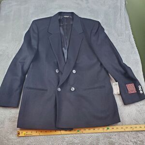 Classic Black Double-Breasted Blazer